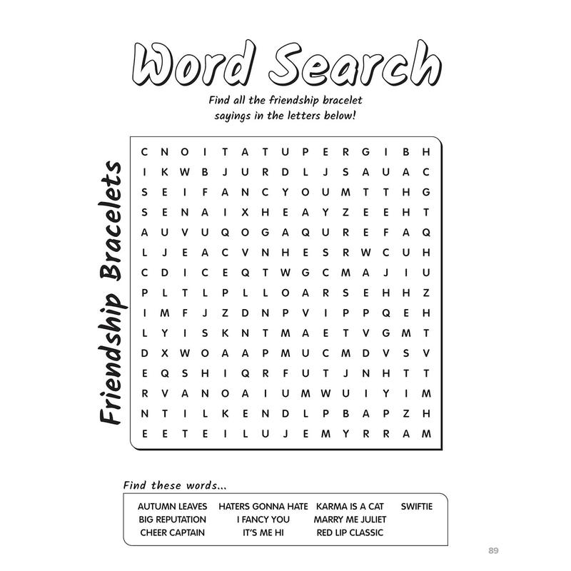 SUPER FAN-tastic Taylor Swift Coloring & Activity Book: 30+ Coloring Pages, Photo Gallery, Word Searches, Mazes, & Fun Facts (Design Originals) For Swifties of All Ages - Perforated Pages 5