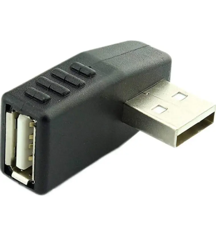 USB 2.0 A Male to Female 90° Angled Extension Adapter 5