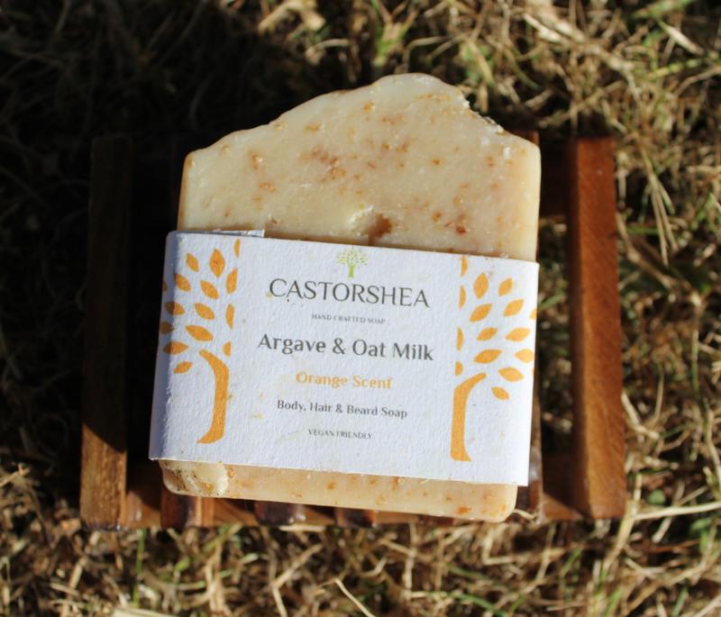 Castorshea Vegan friendly Oat Milk & Honey Soap Bar Body Care Body Wash 8
