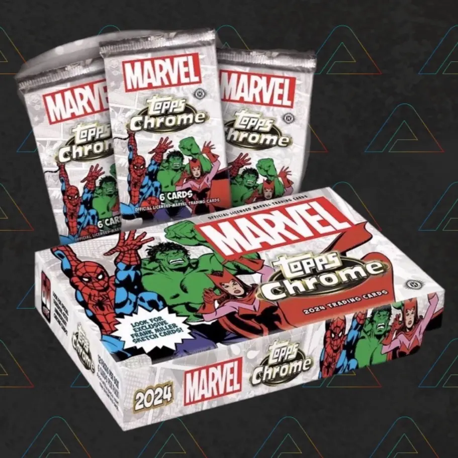 1 X Marvel Topps Chrome 2024 Hobby Box Hobby Pack (6 Cards) Disney