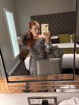 Product Review of Women's Leopard Print Backless Mesh Dress, Fashion Casual Boat Neck Flounce Sleeve Short Dress for Daily Outdoor Wear, Women Dress for Spring Fall, Valentine's Day Gift for Girl, Dresses for Women, Holiday Dresses from H**x 1