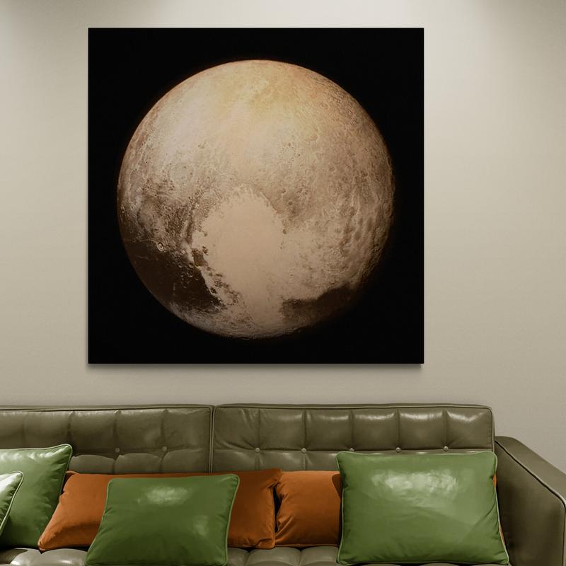 Pluto Planet Space  - Wall Art Rolled Canvas Print 1
