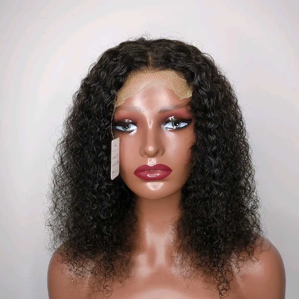 14 inches 4x4 Jerry Curls Human Hair Wig