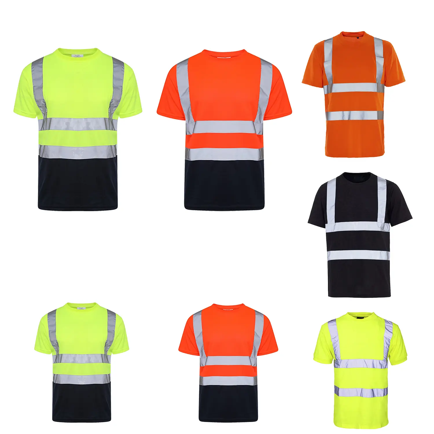Hi-Vis Short Sleeve T-Shirt | Lightweight & Comfortable | Small to 5XL Man Workwear