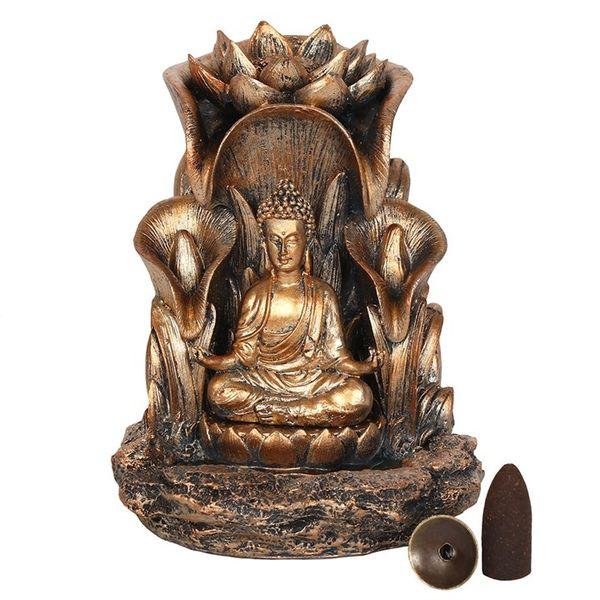 Bronze Buddha Backflow Incense Burner 2