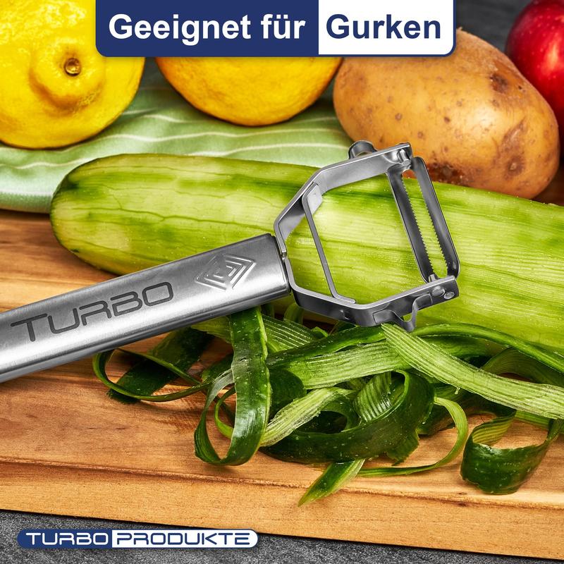 Stainless Steel Peeler, 3-in-1 Function for Fruits and Vegetables, Pendulum Blade for Left & Right Handed, Multicolor 4