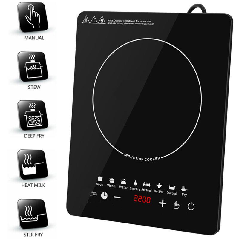 2200W Single Electric Induction Hob Hot Plate Cooker Portable Table Top Hob 0