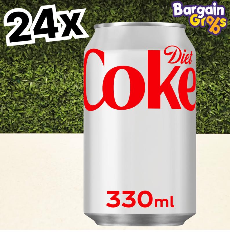 24 x 330ml Diet Coke – Sugar-Free & Refreshing Soft Drink | Beverage 1