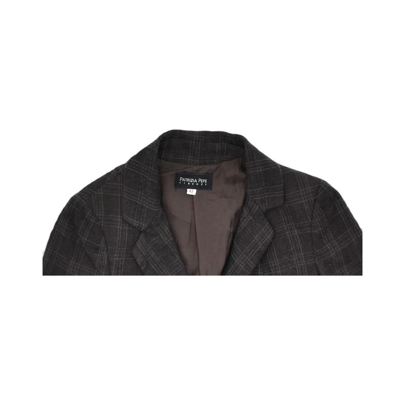 Pre-Owned Vintage PATRIZIA PEPE FIRENZE Womens 4 Button Blazer Jacket IT 42 Medium Brown 3