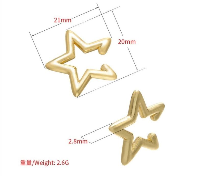 Silver Star Ear Cuff 2