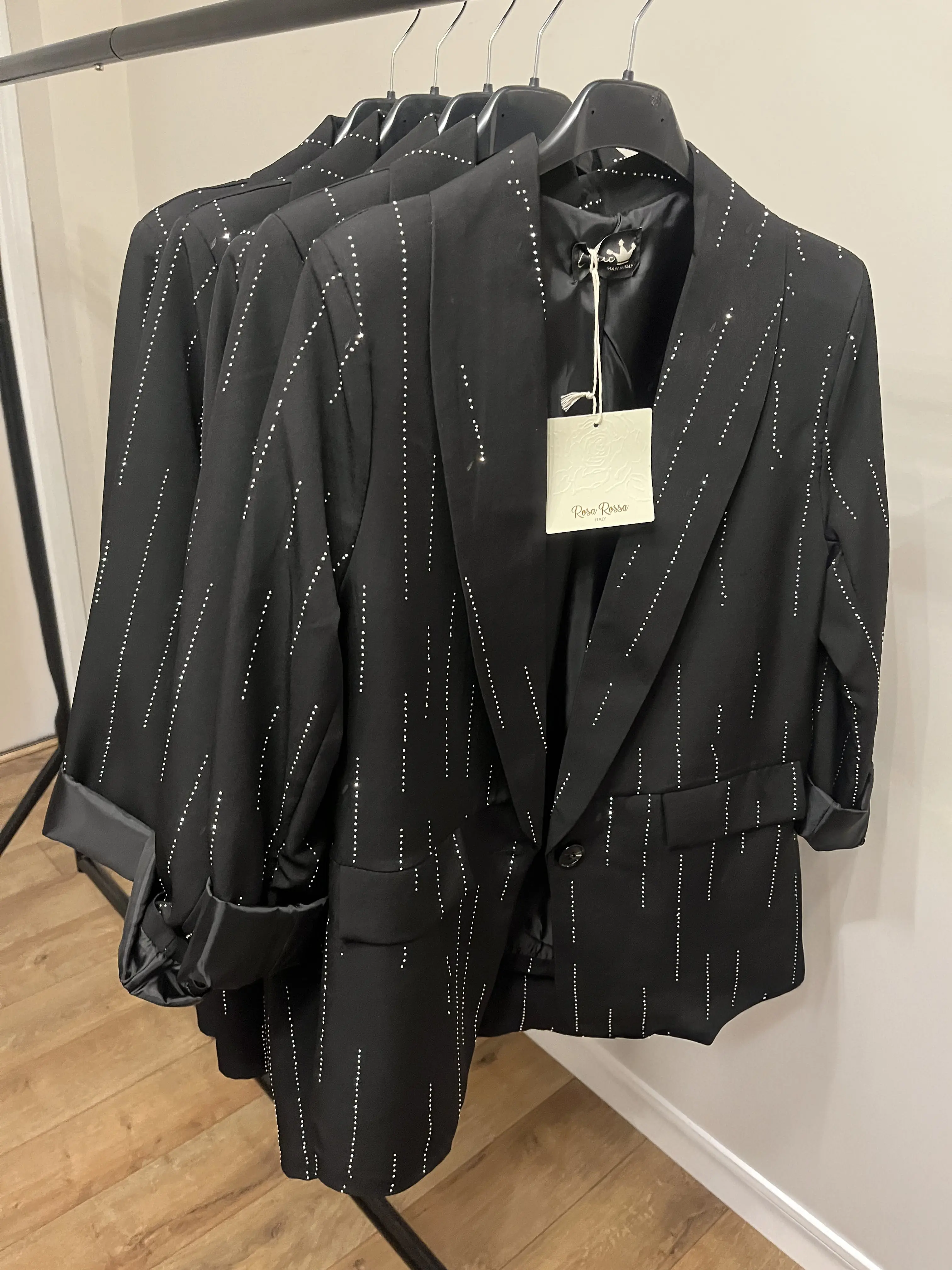 Luxe Rhinestone Coat Blazer – Chic & Glamorous Essential Jacket | Comfortable Style for Casual & Formal Womenswear Outfits and tops