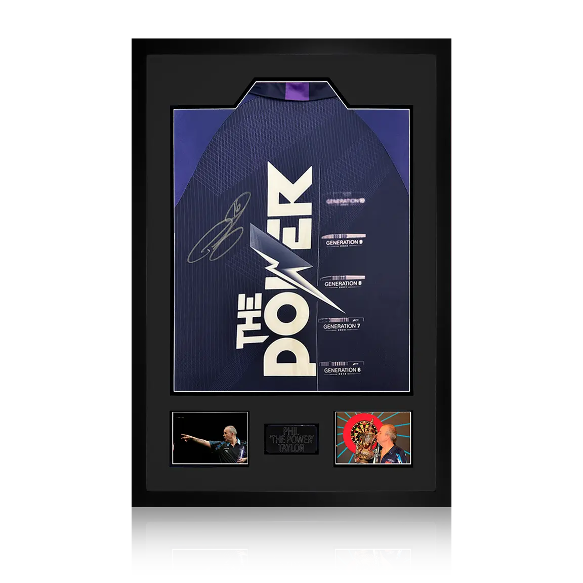 Phil Taylor Signed Shirt Premium Frame