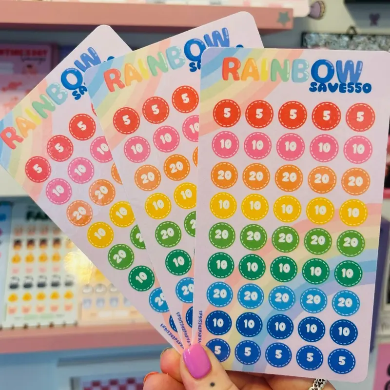 Rainbow Challenge Tracker Save £5, £10, £20 0