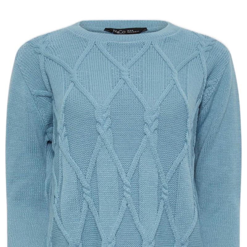 Ladies Cable Knit Jumper - Soft and Cozy for Autumn and Winter - Knitwear, Womenswear sweater season 3
