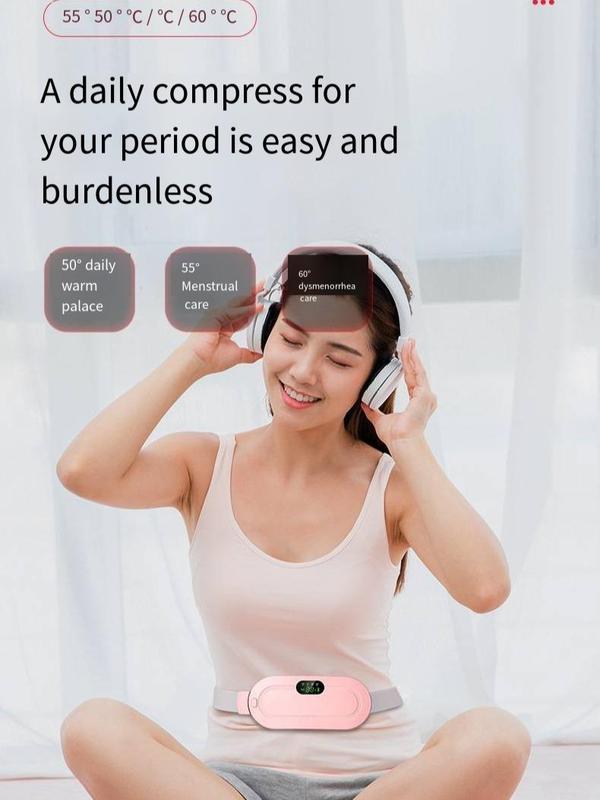 Portable Heating Pad for Period Cramps. Cordless Heating Pad Fast Heating warming Beit. Muiti-purpose Belly & Back Heating Belt for Women 4-modes Heat Compress Patch heating pad Comfort menstrual heater menstrual heater 5