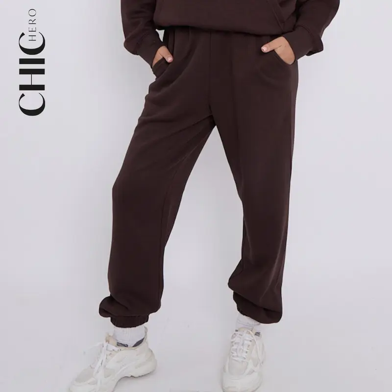ChicHero Women Oversized Hoodie Sweatshirt Shorts Premium Oversized Fleece High Cotton Casual Comfortable Tracksuit 8