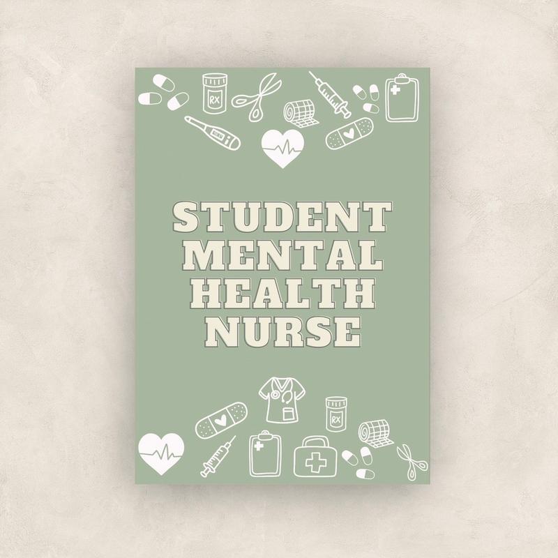Student Nurse Planner, Weekly Undated, Paediatrics, Mental Health, Learning Disabilities Nurse, Wirobound, Meds Learning Tracker, Placement Tracker 4