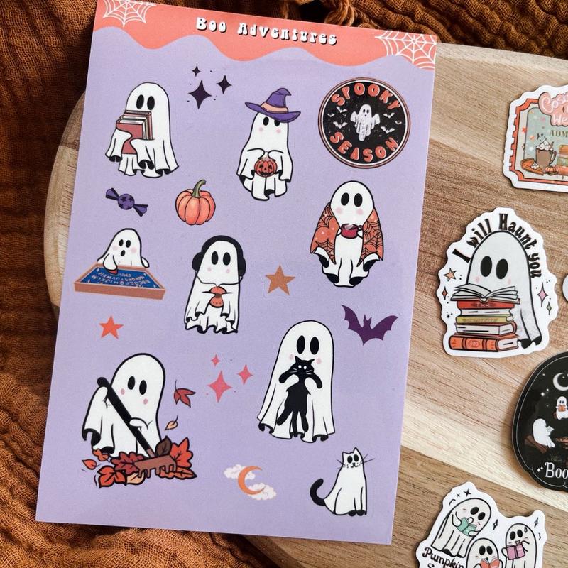 Spooky ghosts sticker bundle for kindles and journaling 3