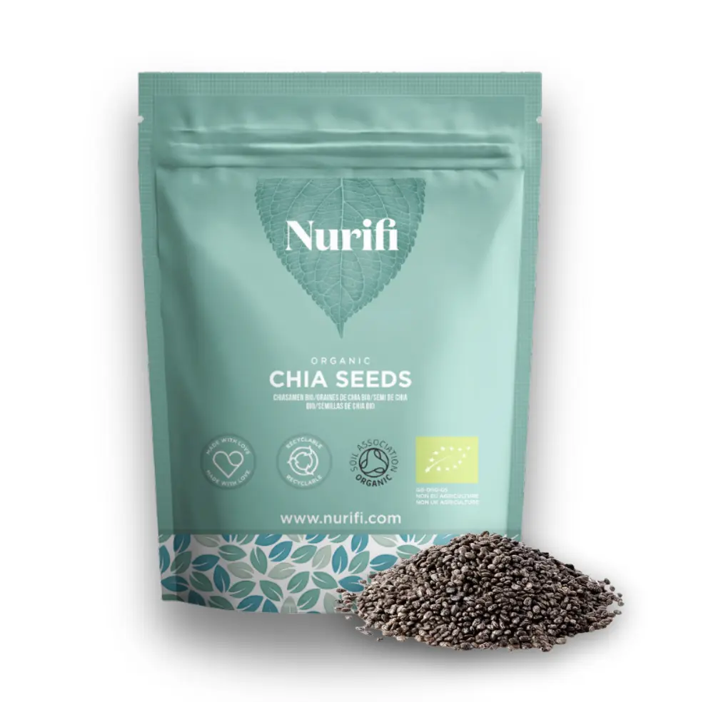 Nurfi - 1KG Organic Chia Seeds - Certified Organic Grade chia  seeds