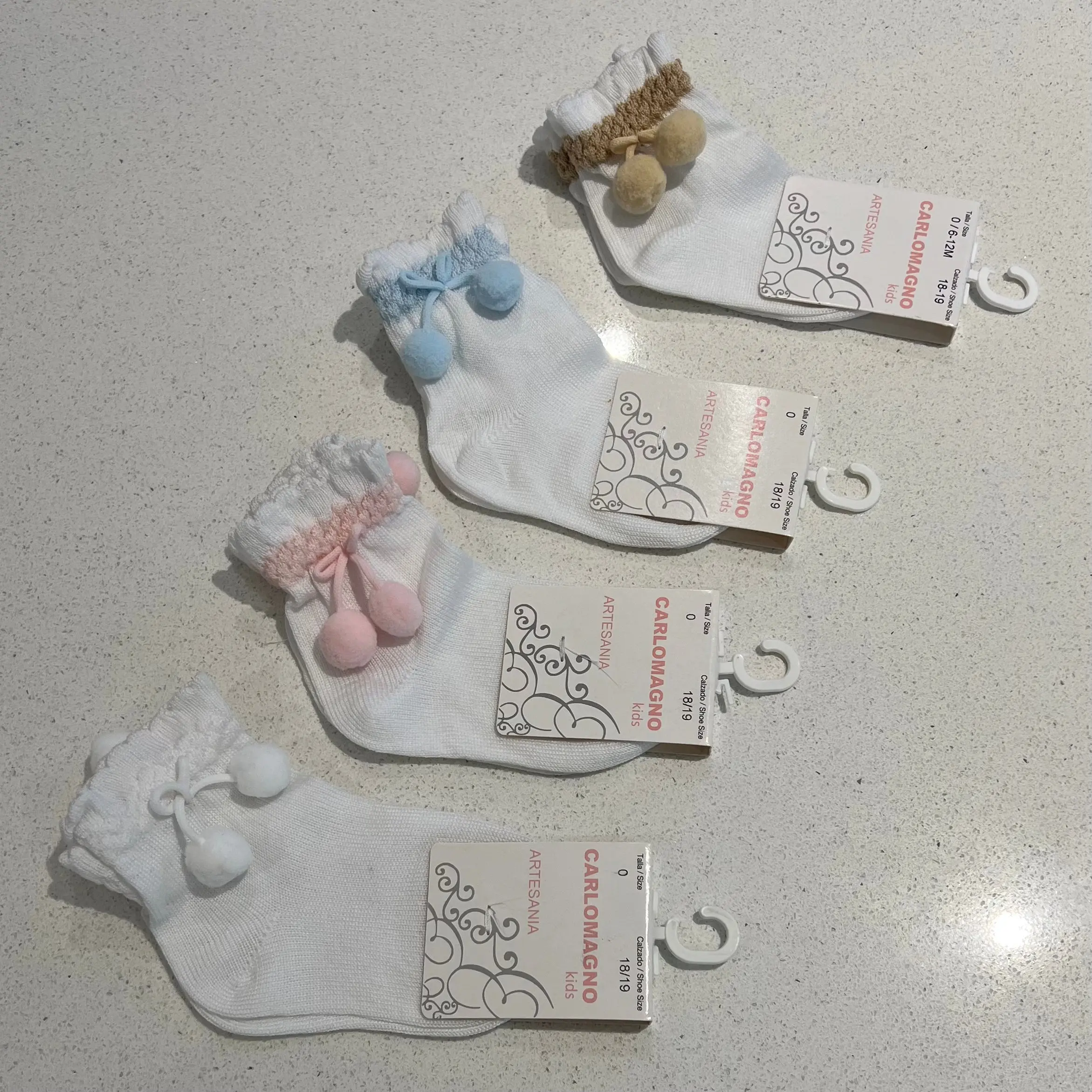 Carlomagno Ankle Pom Pom Sock