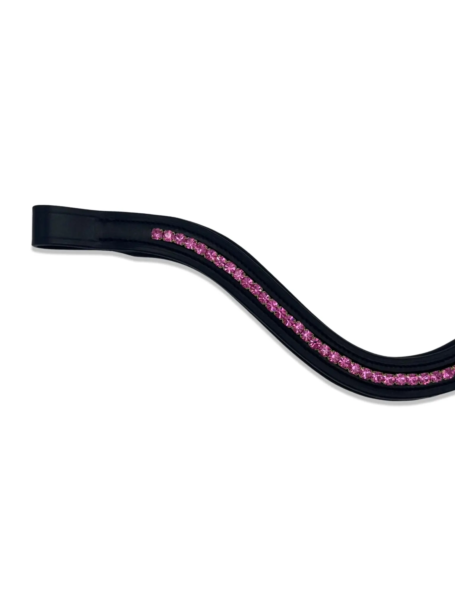 Hot Pink Crystal Padded Browband