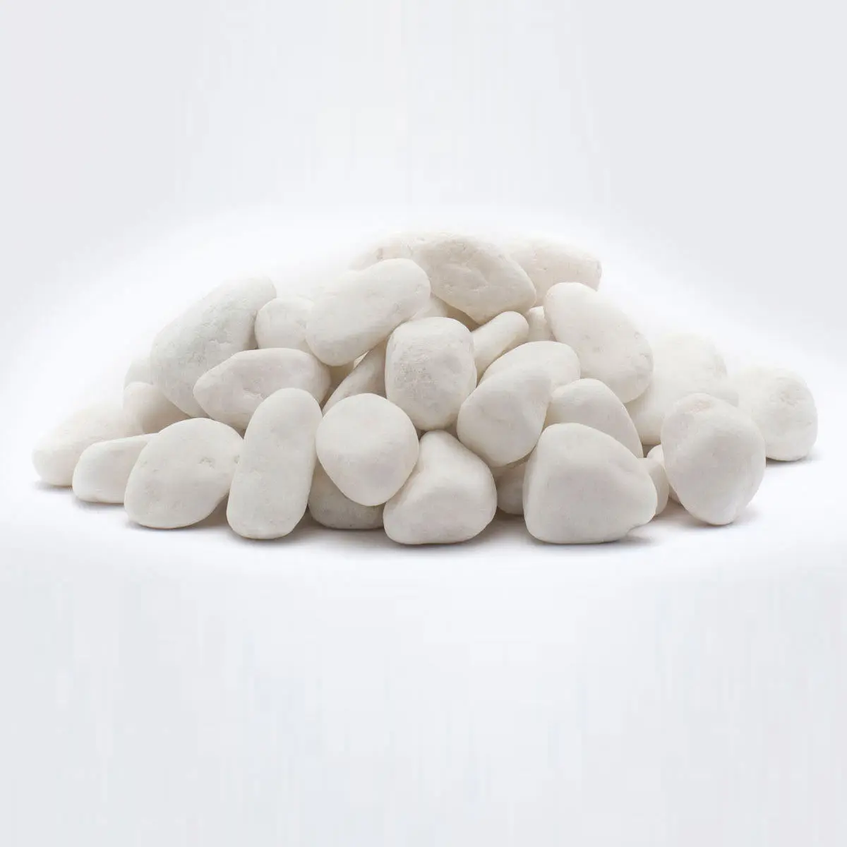 Larger White Natural Stones Pebbles Table Craft Decoration Vase Garden River Rocks