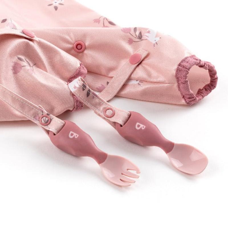 Bibado Coverall Weaning Bib and Matching Handi Cutlery 3