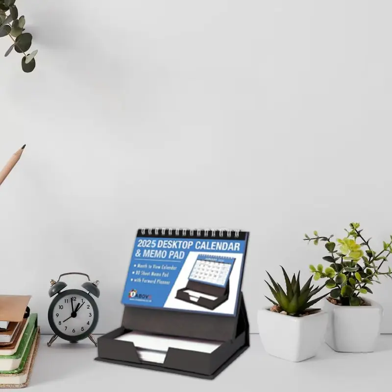 2025 Desktop Month to View Calendar, Tear Off and Memo Note Pad, Planners & Personal Organisers, Spiral Bound for Home Business Office School (Desktop) 6