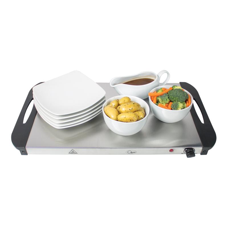 Quest Large Buffet Server and Food Warming Tray - 3 x 2.4L Trays - Great for Parties, BBQ's Christmas and Breakfasts Plate Set 5