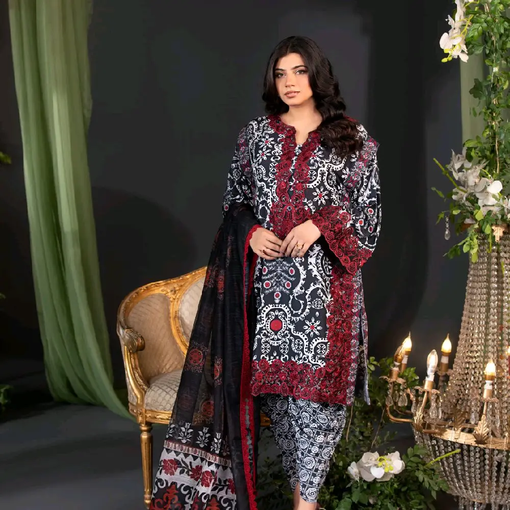Eid Collection Embroidered Tulip ReadyMade Outfit 3pc