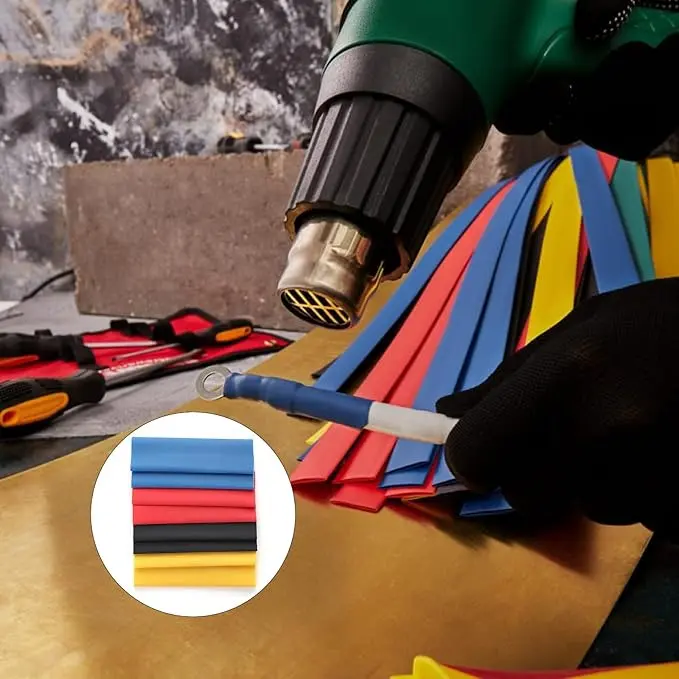 328Pcs Heat Shrink Tubing Electric Insulation Tube Heat Shrink Wrap Cable Sleeve 8
