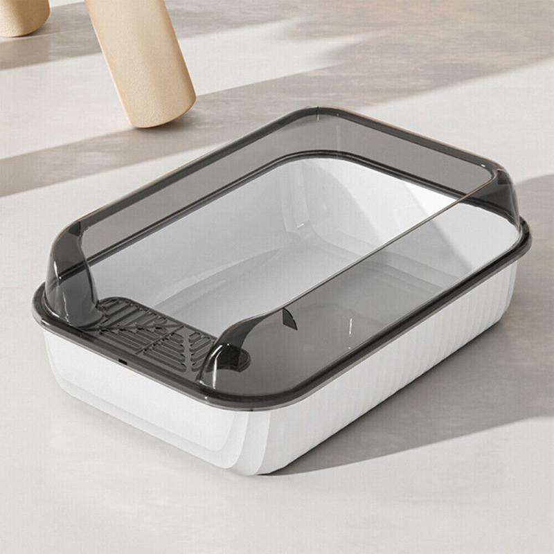 Product Introduction of Open Large Cat Litter Box High Side Deep Splash-Proof Cat Toilet with Scoop UK 26