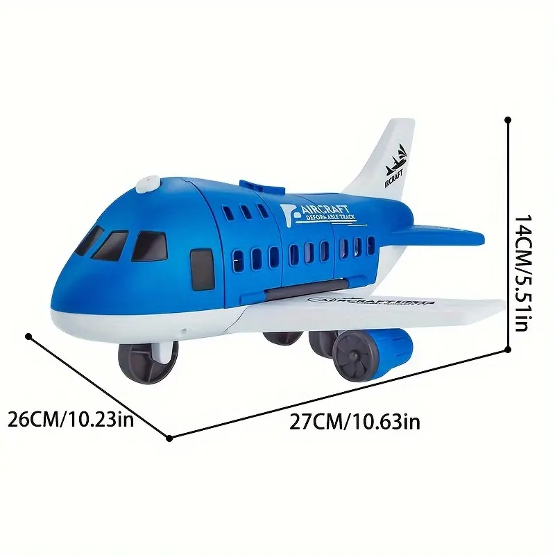 Children's Aircraft Car Toys, Inertial Aircraft And Light Passenger Aircraft Models, Children's Educational Toys Easter, Christmas, Halloween, Thanksgiving Gifts-color Box 4
