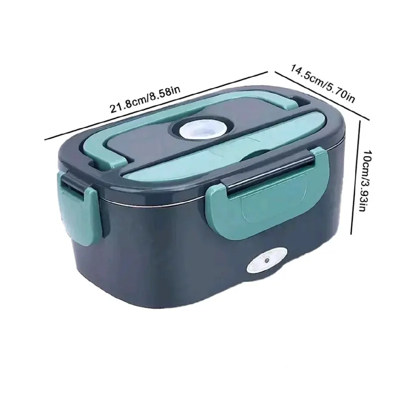 Leak Proof 1.5L 60W Electric Lunch Box Food Warmer for Car and Home - Heating Microwave for Trucker's Lunch - Tableware 8