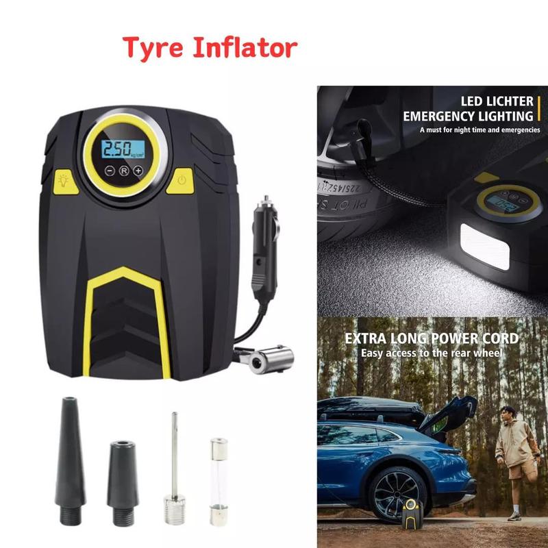 Portable 12V 150PSI Electric Corded Car Tyre Inflator Pump - Air Compressor 0