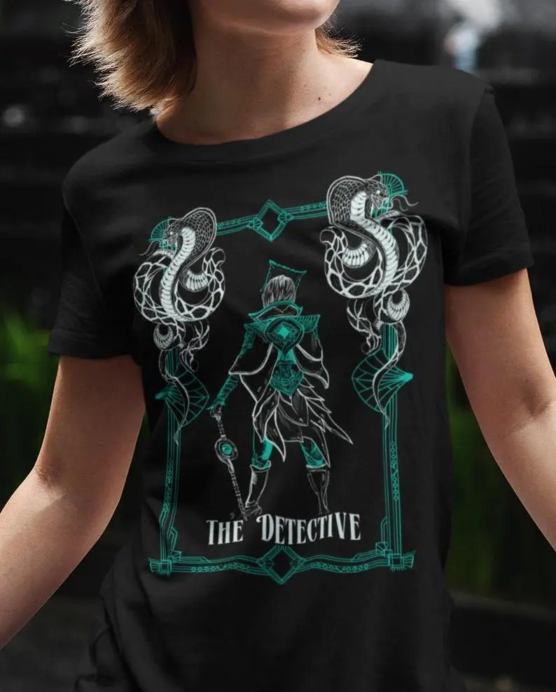 T-Shirt of Neve Gallus the Detective from Dragon Age the Veilguard Unisex Softstyle Shirt