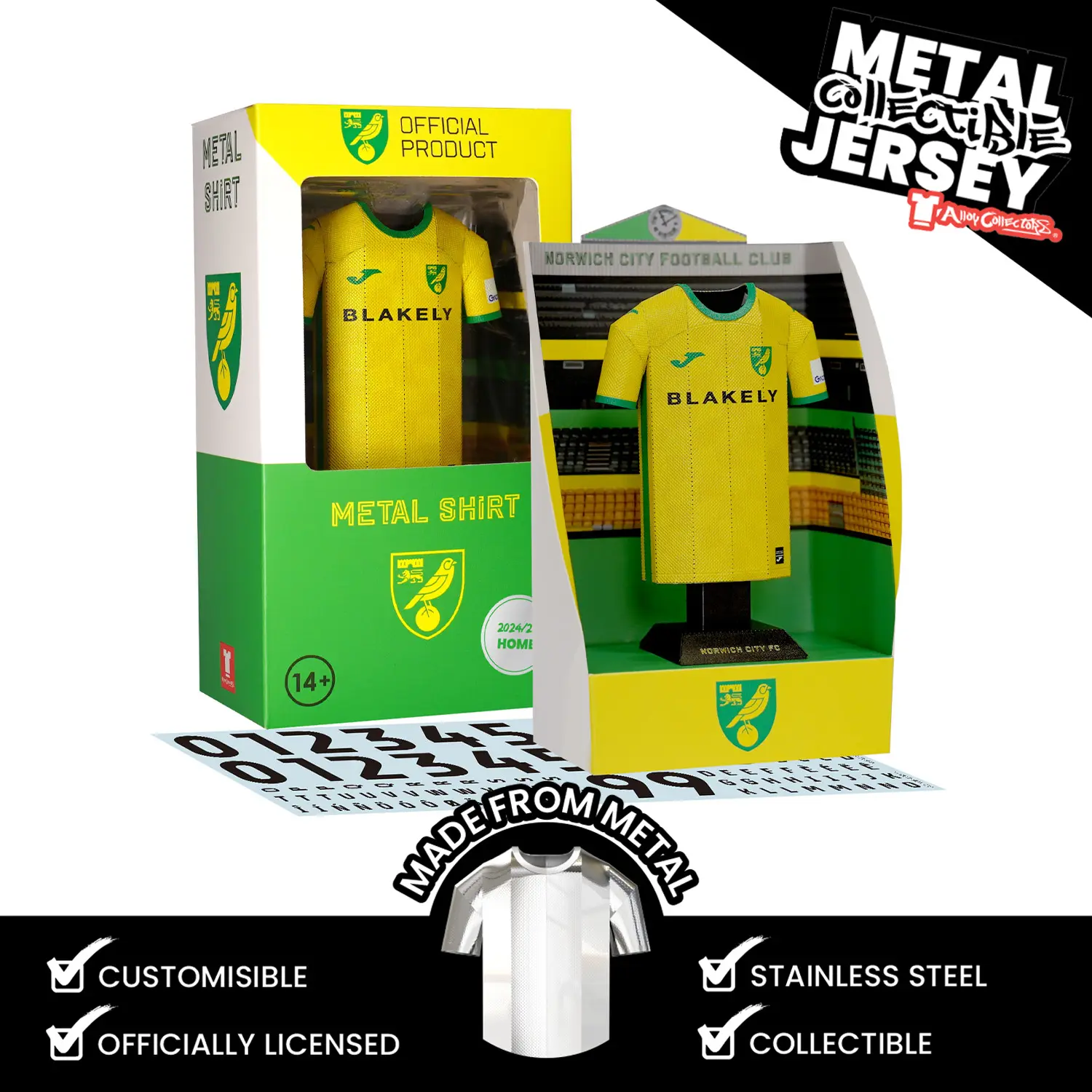 Norwich City 24/25 Metal Home Shirt