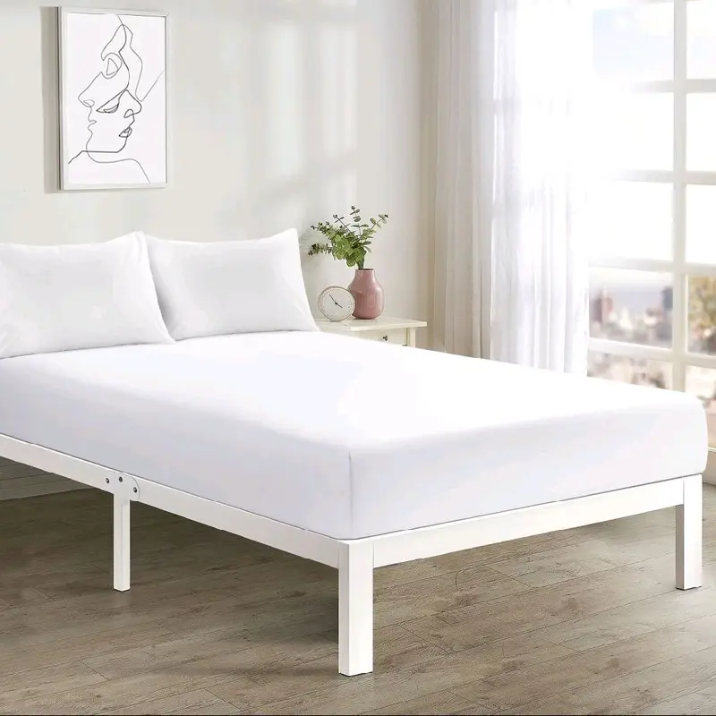 Easy-care Fitted Bedsheets, 50% Cotton-50%Polyester 0