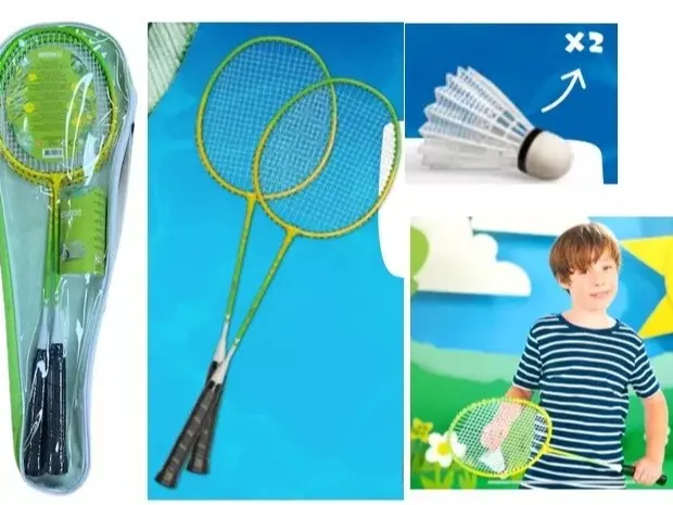 Badminton 2 Racket & Shuttlecocks Set Pro Raquet Adults Children Kit Game Garden 5