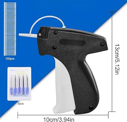 Tag Gun for Clothing with 5 Replacement Needles and 1000 Tags Barbs 1