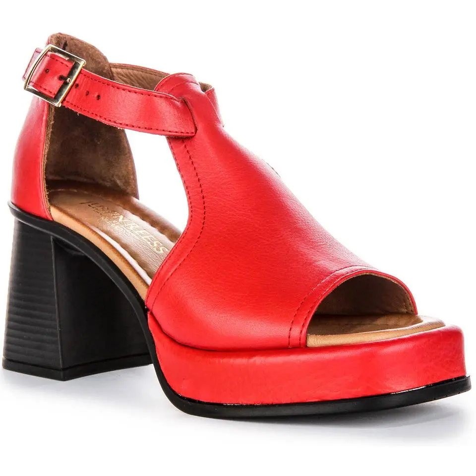 Gail Heel Shoes In Red