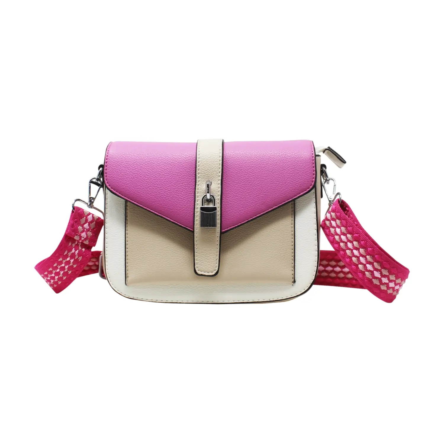Contrast Small Satchel Style Messenger