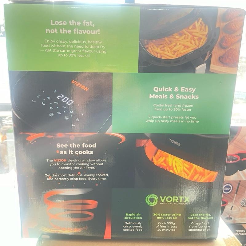 Tower T17072 Vortx Vizion 7 Litre Digital Air Fryer with Rapid Air Circulation Technology 3