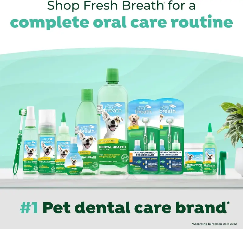TropiClean Fresh Breath Puppy Teeth Cleaning Gel - No Brushing Dental Care - Breath Freshener Oral Care - Complete Puppy Teeth Cleaning Solution - Helps Remove Plaque & Tartar, For Puppies, 59ml 5