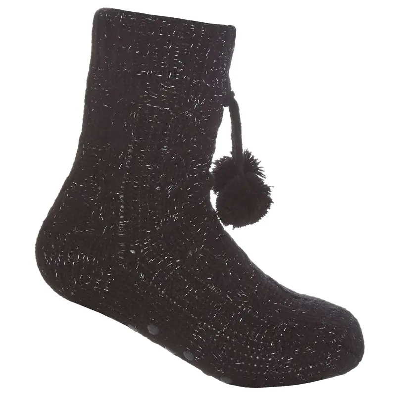 Chunky Slipper Socks Soft Sherpa Fleece Lined Cosy Knitted Fluffy Bed Sock 6