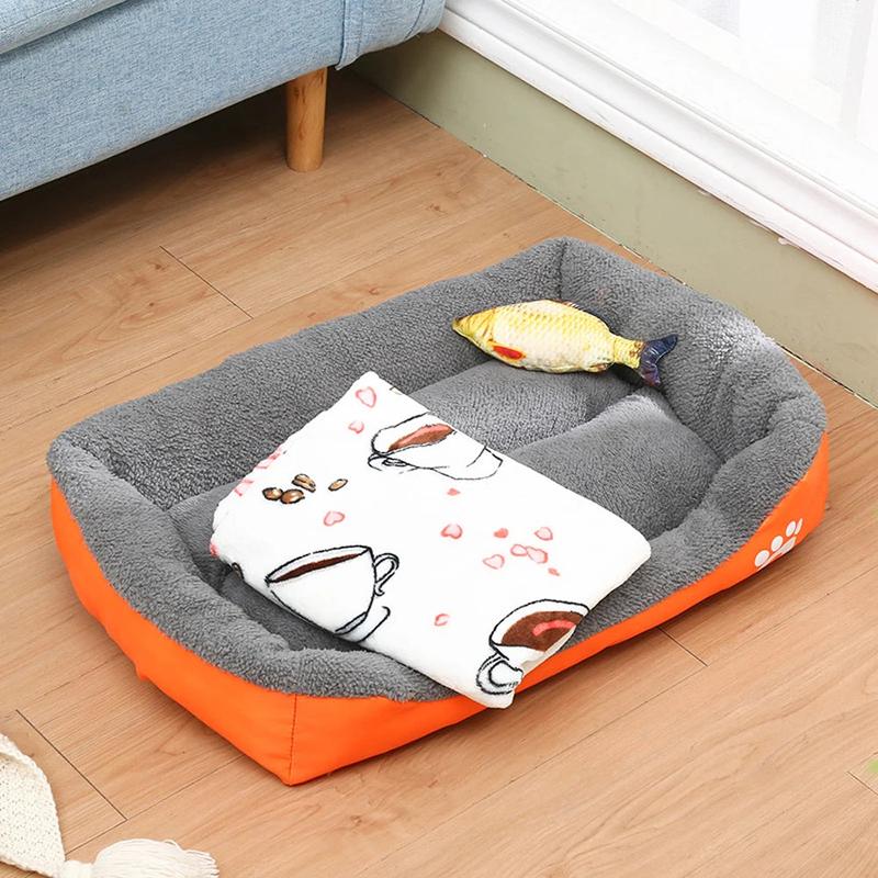 Comfortable Washable Dog Bed – M - XXL Rectangle Design with Soft Fleece and Waterproof Base 8
