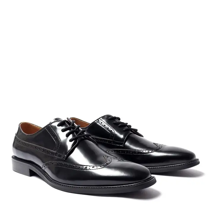 Giorgio Mens Brogue Leather Oxford Shoes Lace Up 3