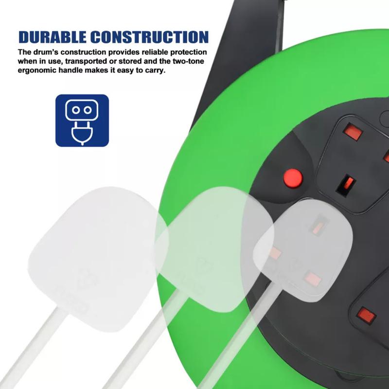 Product Introduction of Heavy Duty 4-Way Extension Lead 10m & 5m – UK Plug with Surge Protection 11