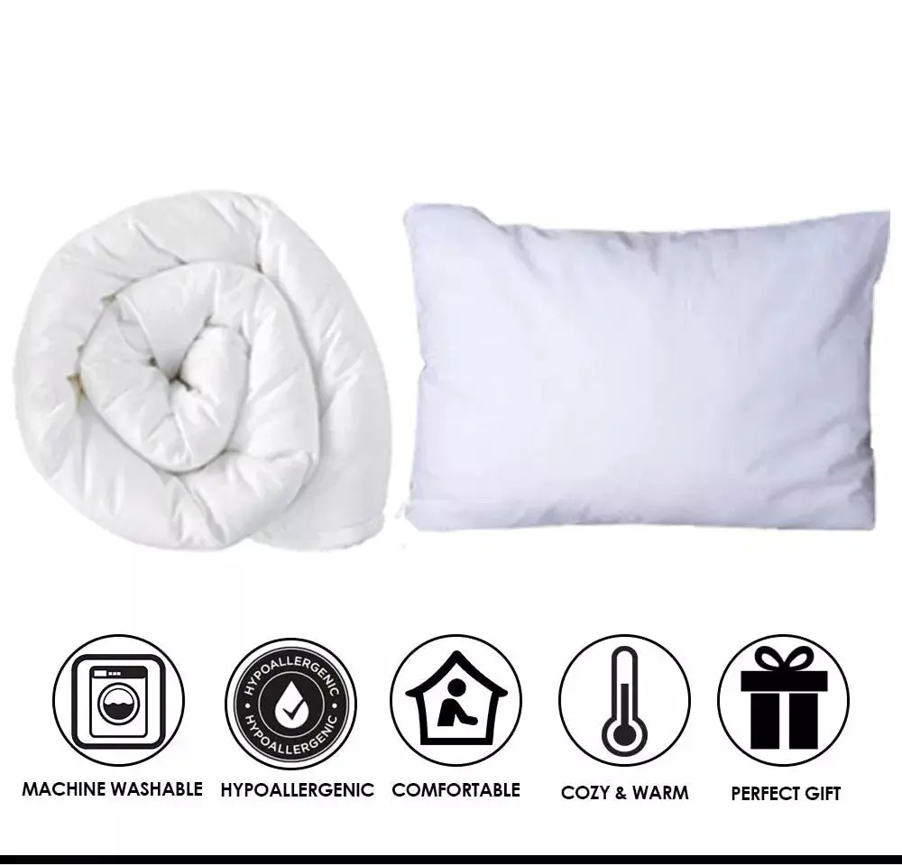 SLEEPY WILLOWS LUXURY COT BED DUVET QUILT OR PILLOW BABY TODDLER JUNIOR ANTIALLERGY ALL SEASONS