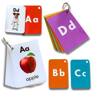 Alphabet Flash Cards for Kids, Early Learning First Word Cards for Preschool Children and Toddlers